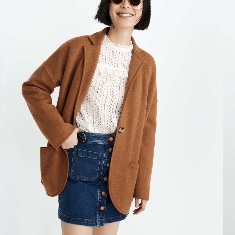 Madewell wool blazer sweater small